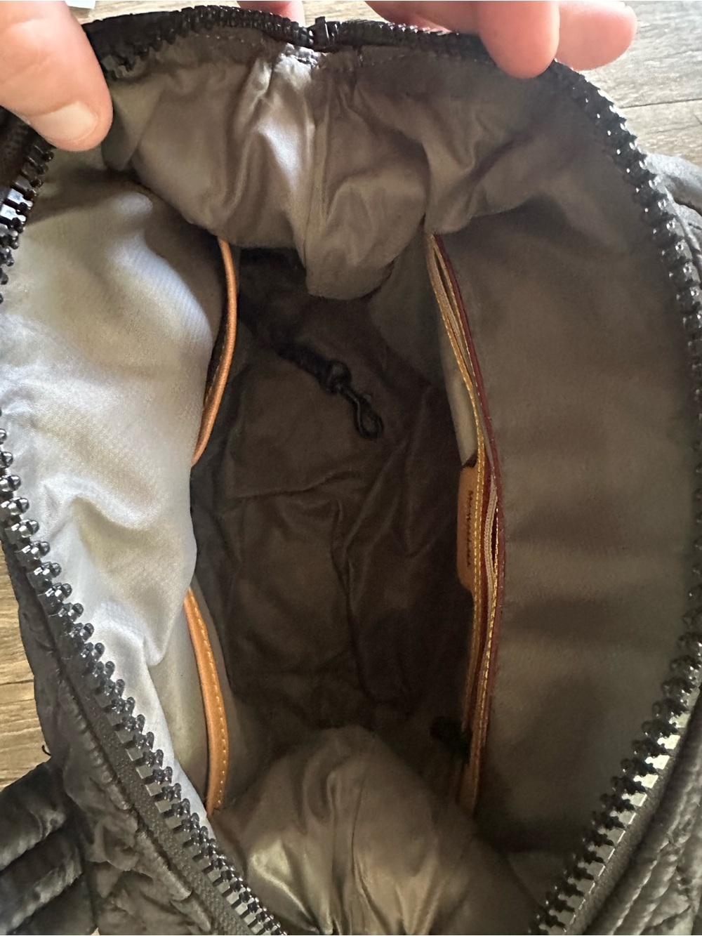MZ Wallace Small Sutton Quilted Black Nylon Tote - Picture 11 of 14